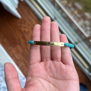 Adjustable Braided Michael Kors Gold Bracelet